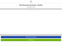 Tablet Screenshot of benerestaurantpizzeria.com